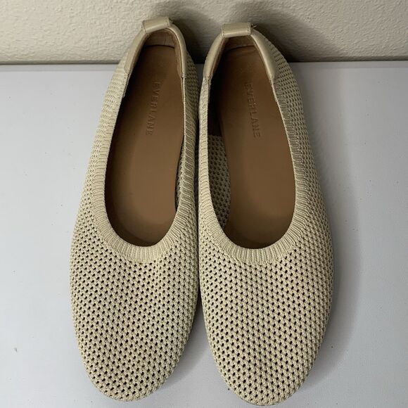 Everlane The Mesh Day Glove Flats Cream Women’s Sz 10, Fits Small. Like 9 - Picture 3 of 7